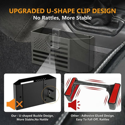 Heavy-duty Metal Gear Shift Center Console Organizer(2 Pack Set)