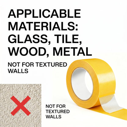 Heavy Duty Removable Double Sided Tape for Home Carpet and Wall Use-3 PCS