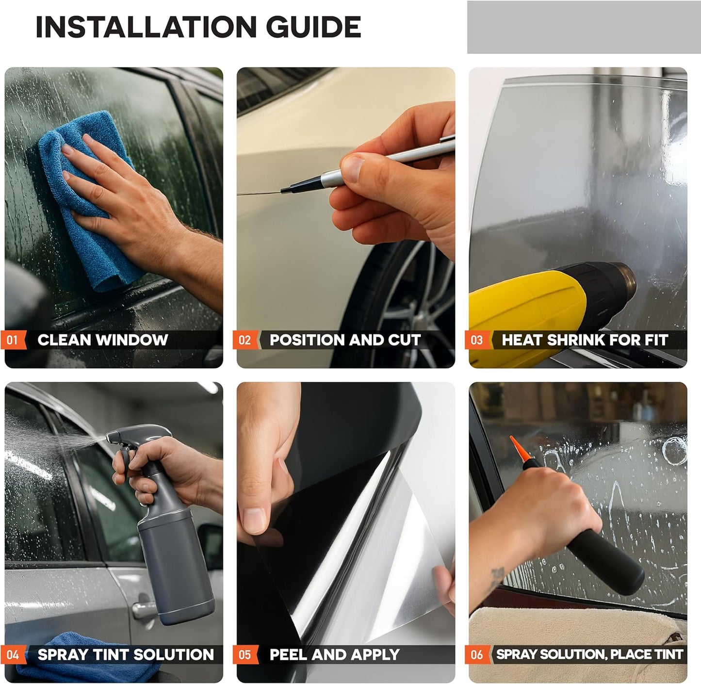Car Window Sun Protection Film 1 Mil