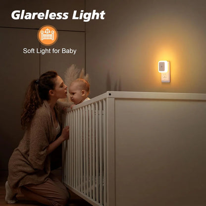 Light Sensor Square LED Night Lamp 6 Pack