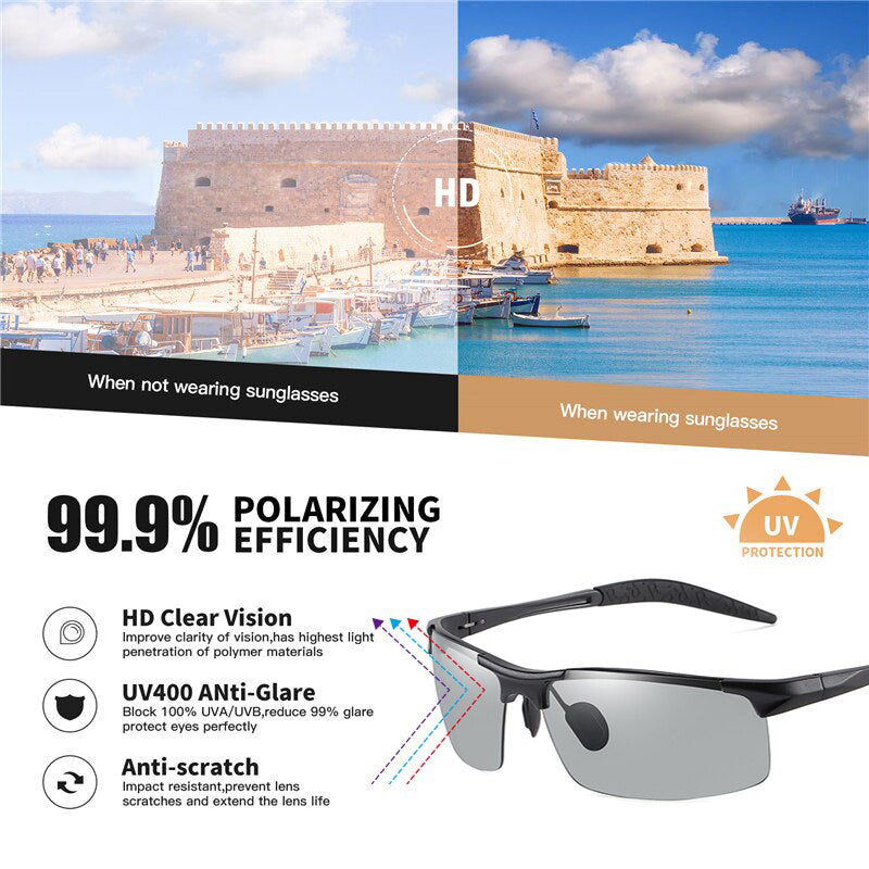 Polarized Day Night Driving Chameleon Glasses