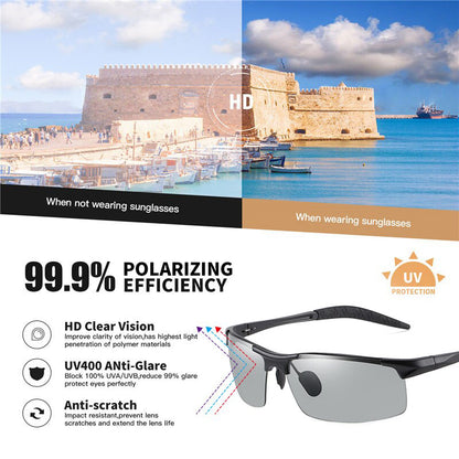 Polarized Day Night Driving Chameleon Glasses