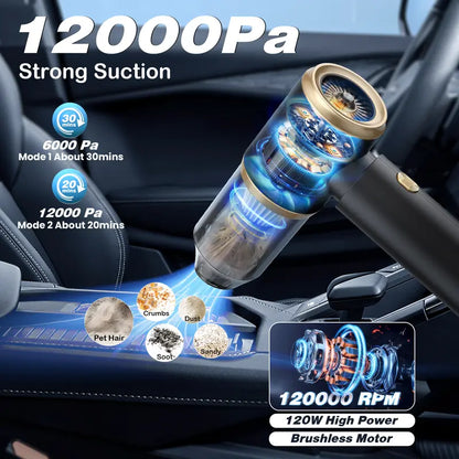🔥Wireless Handheld Car Vacuum Cleaner Portable Cordless , Vacuum Cleaner with Multi-Nozzles