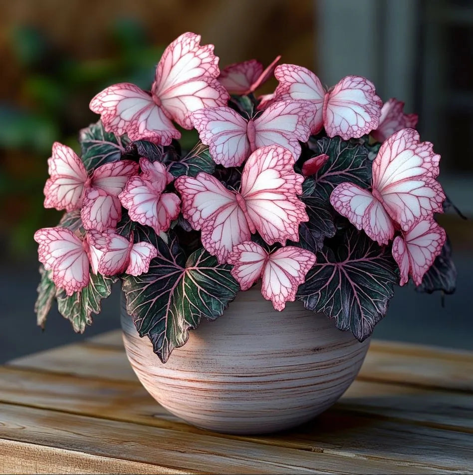 Moonlight Butterfly Begonia Seeds - 200 Count