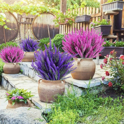 🌸20 Pcs-Outdoor Artificial Lavender Flowers💐