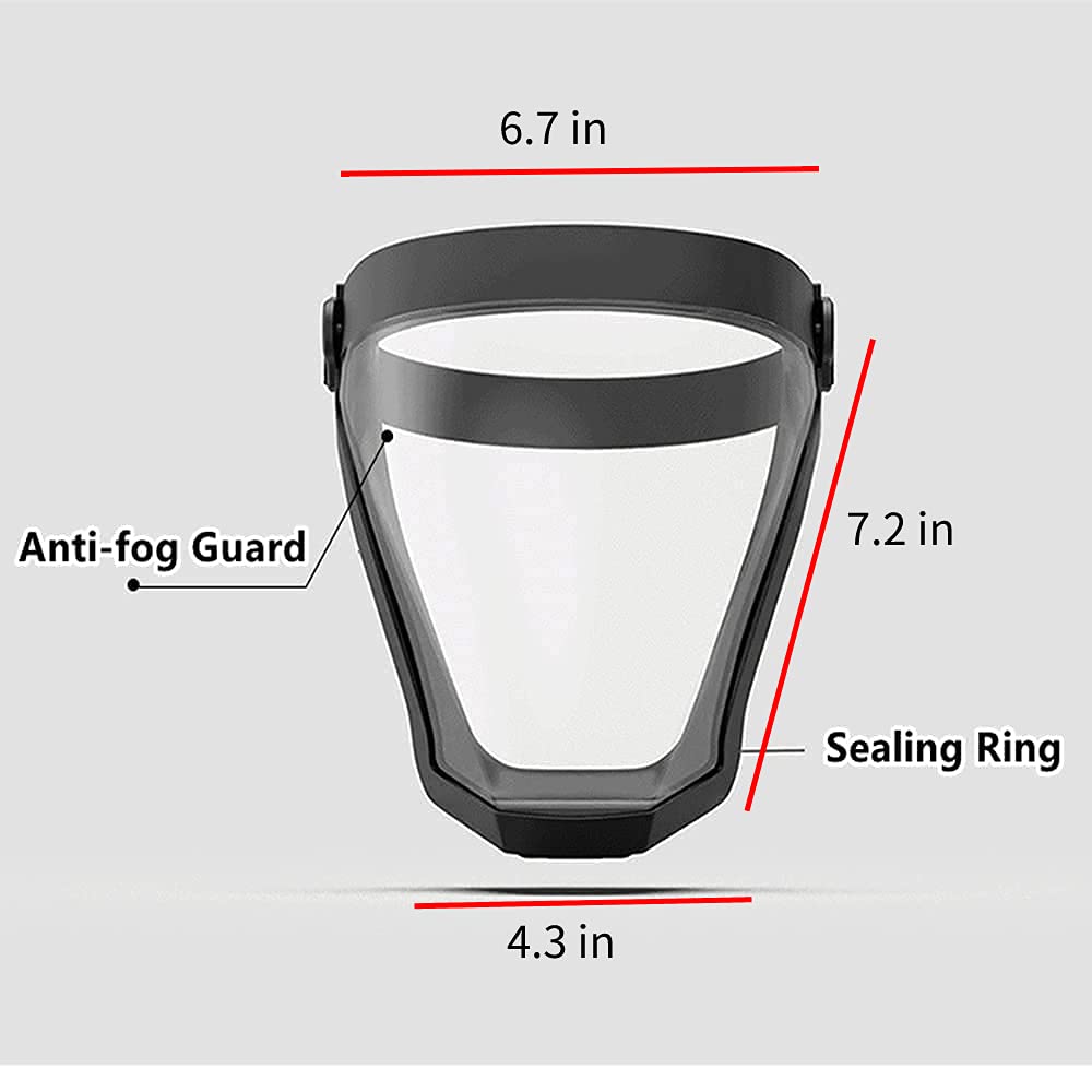 Anti-Dust & Fog-Free Face Shield-2Pcs