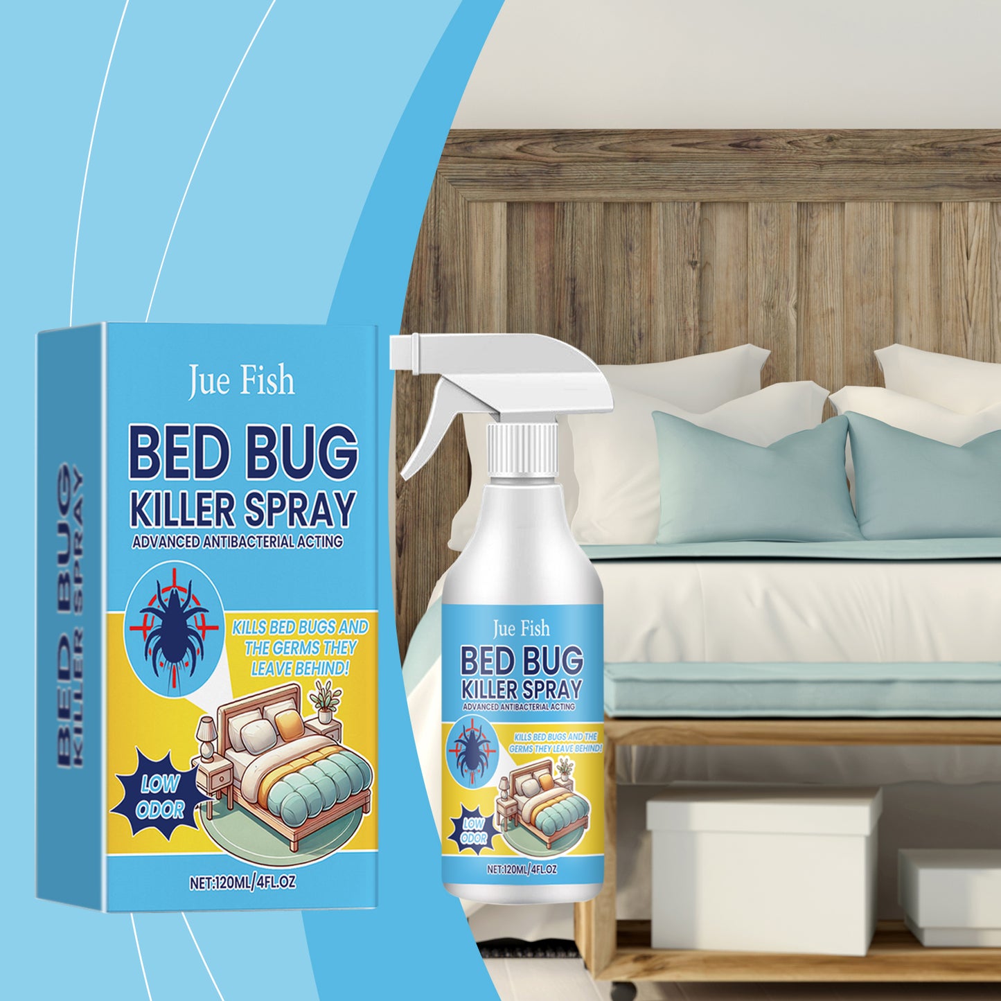 Plant-Based Bed Bug & Mite Treatment Spray – 2 Pack