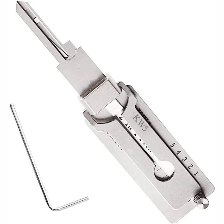 Stainless Steel Key Decoder Tool for Locksmith Training & Educational Use
