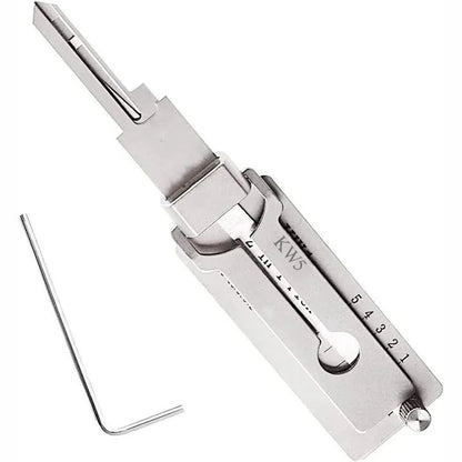 Stainless Steel Key Decoder Tool for Locksmith Training & Educational Use