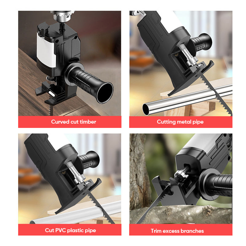 Electric Drill to Reciprocating Saw Adapter Kit
