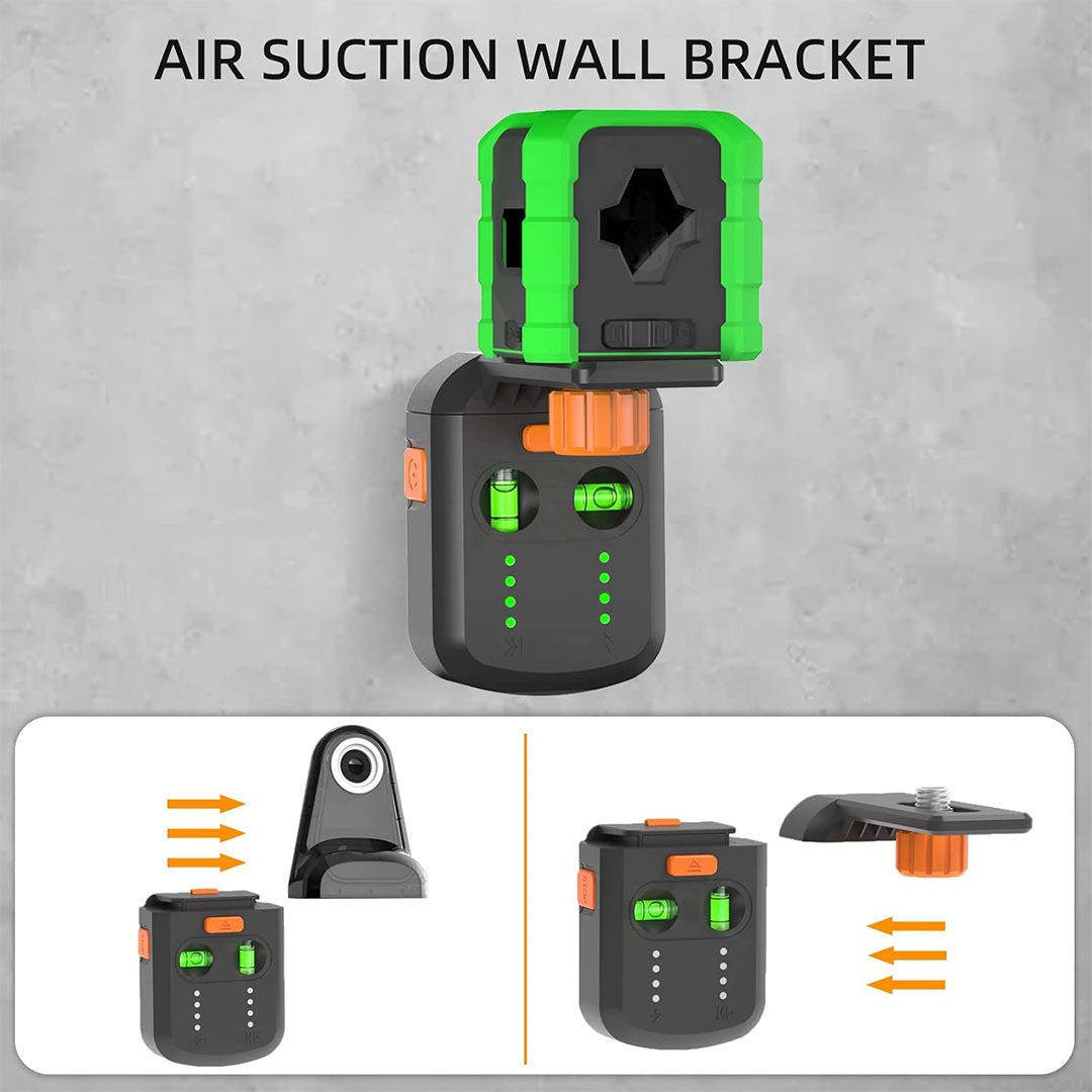 3-in-1 Laser Level Tool with Dust Collector and Wall Bracket