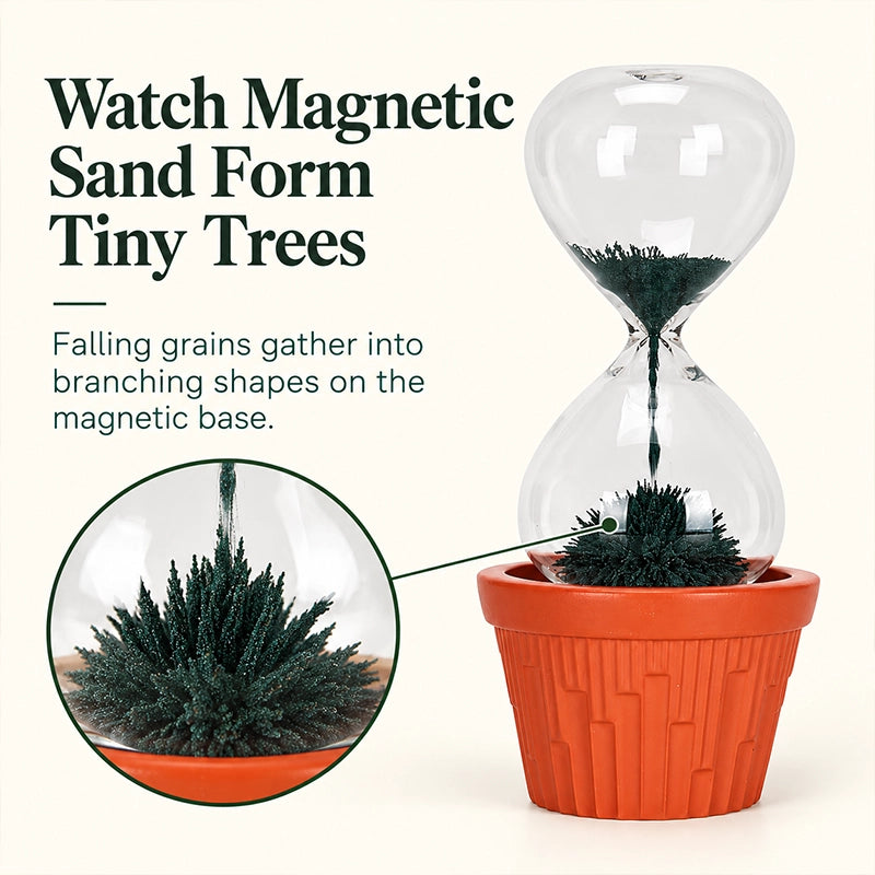 Magnetic Sand Hourglass Planter Ornament