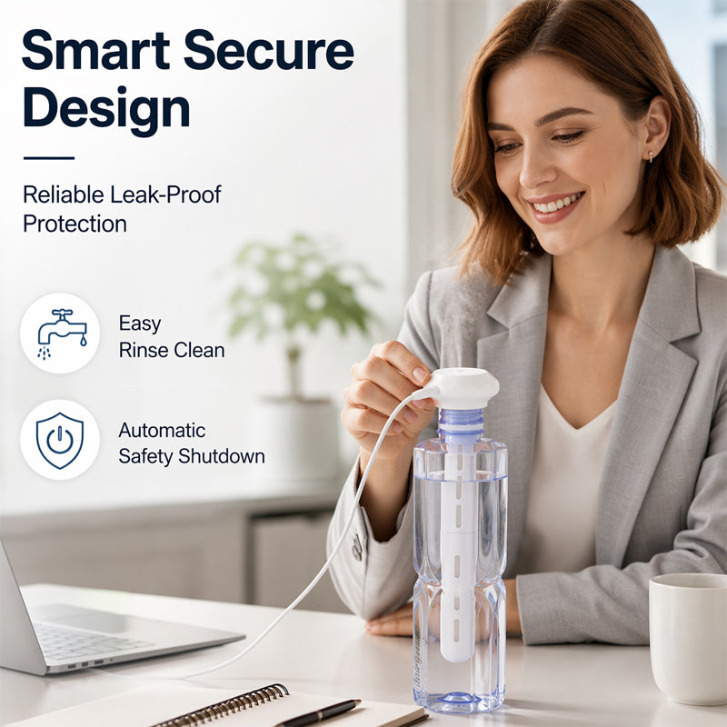 Portable USB Bottle Humidifier for Desks and Travel