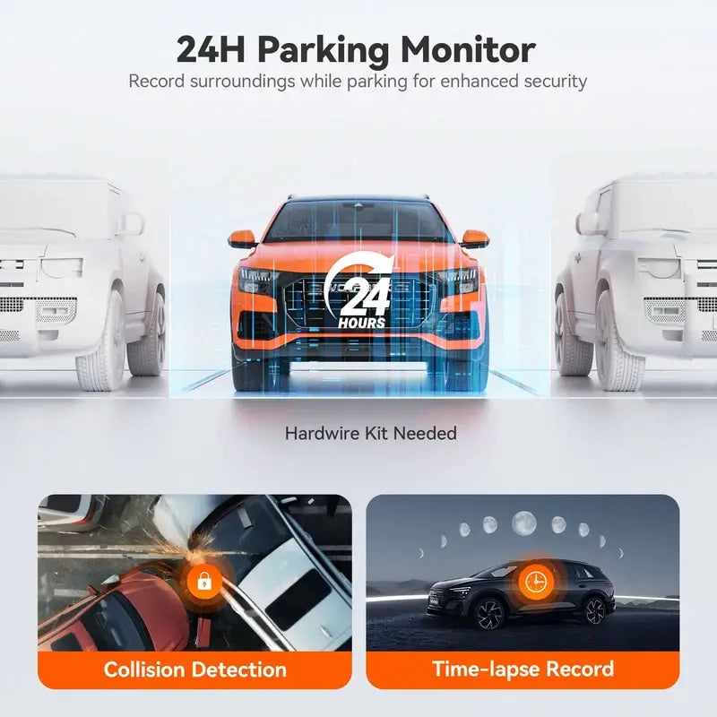 10-Inch Dual-View Rearview Mirror Dash Camera