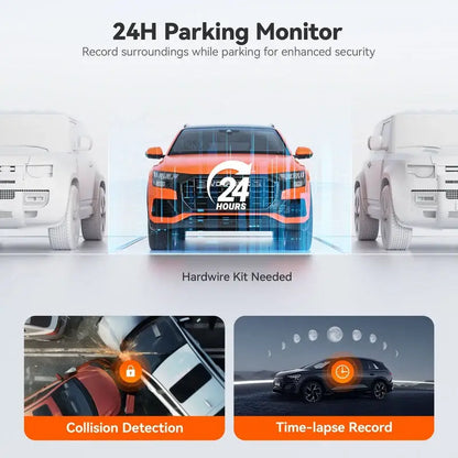 10-Inch Dual-View Rearview Mirror Dash Camera