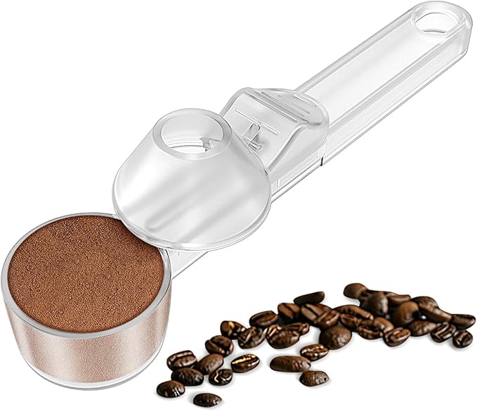 Coffee Scoop with Funnel – 2 Tbsp Measuring Spoon for Reusable K Cups