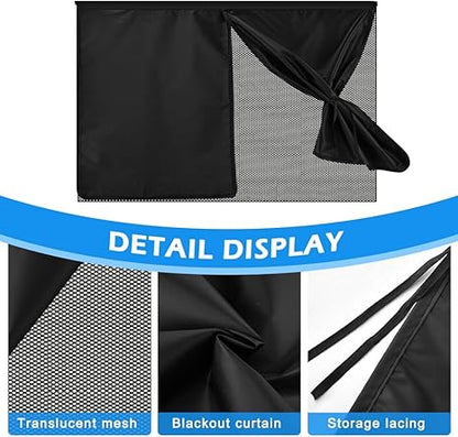 Double-Layer Magnetic Car Sunshade Curtain 2 Pack