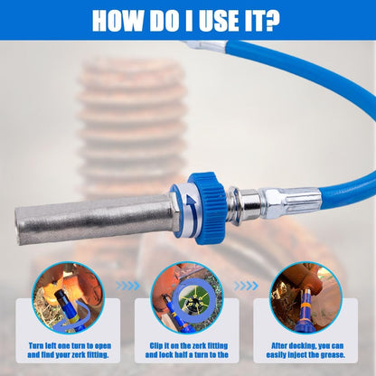 Lock-On High Pressure Grease Coupler