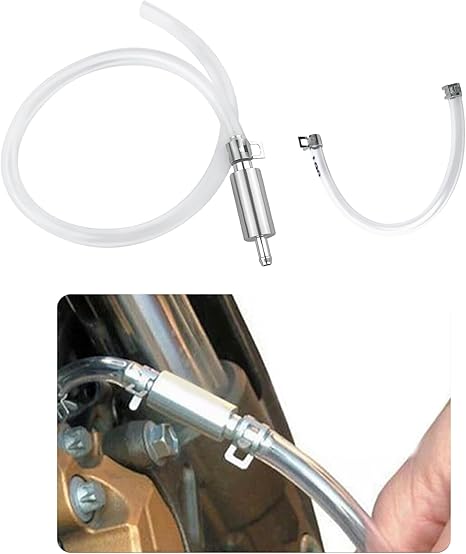 Car Brake Bleeder Hose with One Way Check Valve 2 Pack