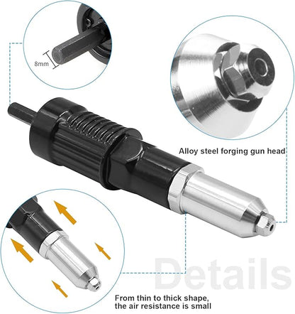 Electric Pop Rivet Gun Adapter Kit