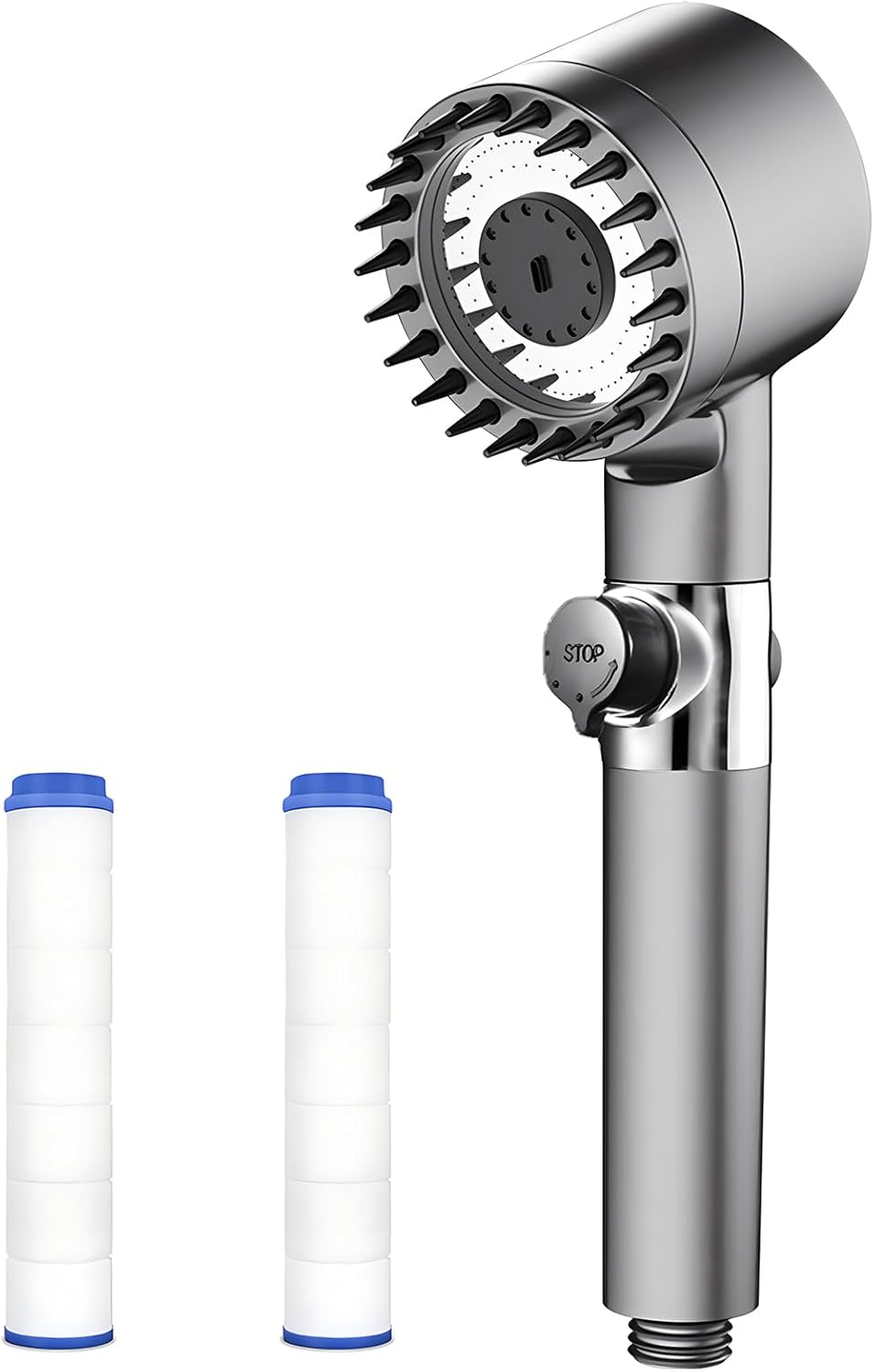 Elarohome High-Pressure Handheld Shower Head with 3 Spray Modes | Ergonomic Design for Family Use