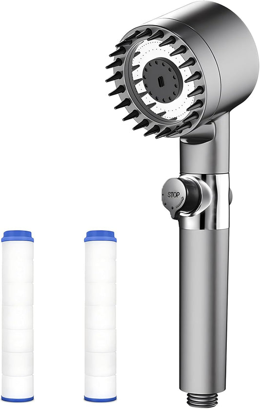 Elarohome High-Pressure Handheld Shower Head with 3 Spray Modes | Ergonomic Design for Family Use