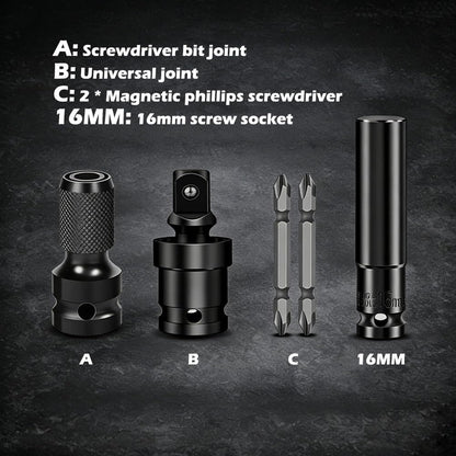 Flexible Socket Extension – 1/2" Heavy Duty Spring Steel Extender