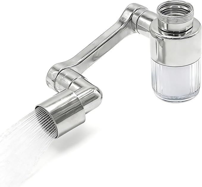 1440° Rotatable Filter Faucet Extender with 10 Filter Cartridges 2 Spray Modes