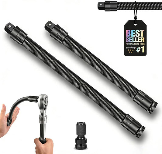 Flexible Socket Extension – 1/2" Heavy Duty Spring Steel Extender