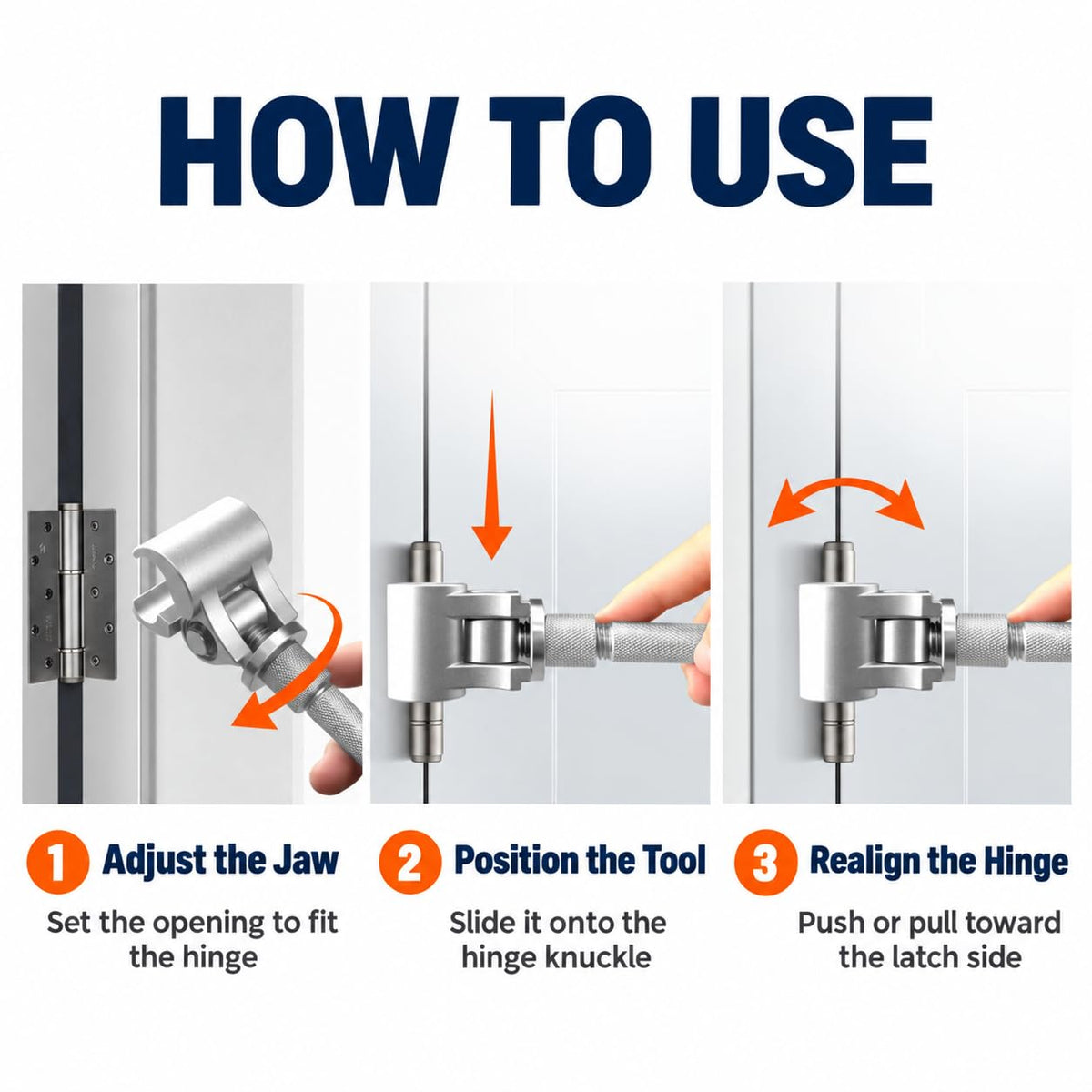 Adjustable Door Hinge Wrench for Precise Alignment and Gap Correction – image 5