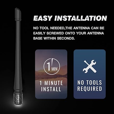 Universal M6 Thread Flexible Rubber Antenna Replacement Kit