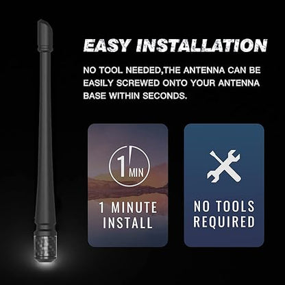 Universal M6 Thread Flexible Rubber Antenna Replacement Kit