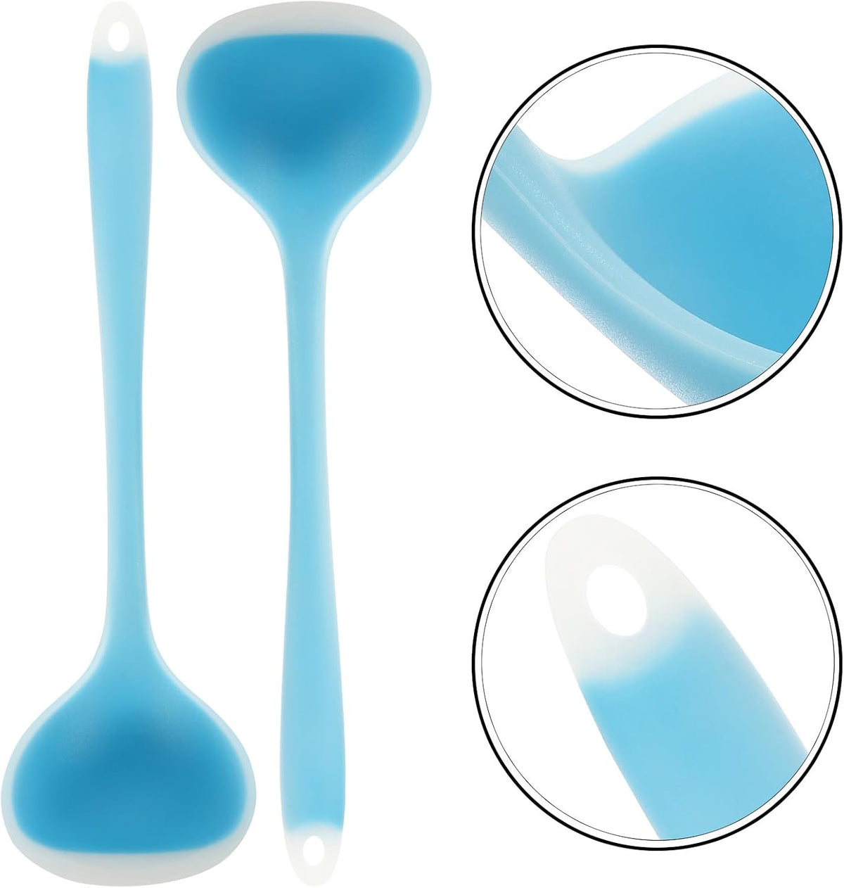 Translucent Silicone Soup Ladle for Everyday Serving