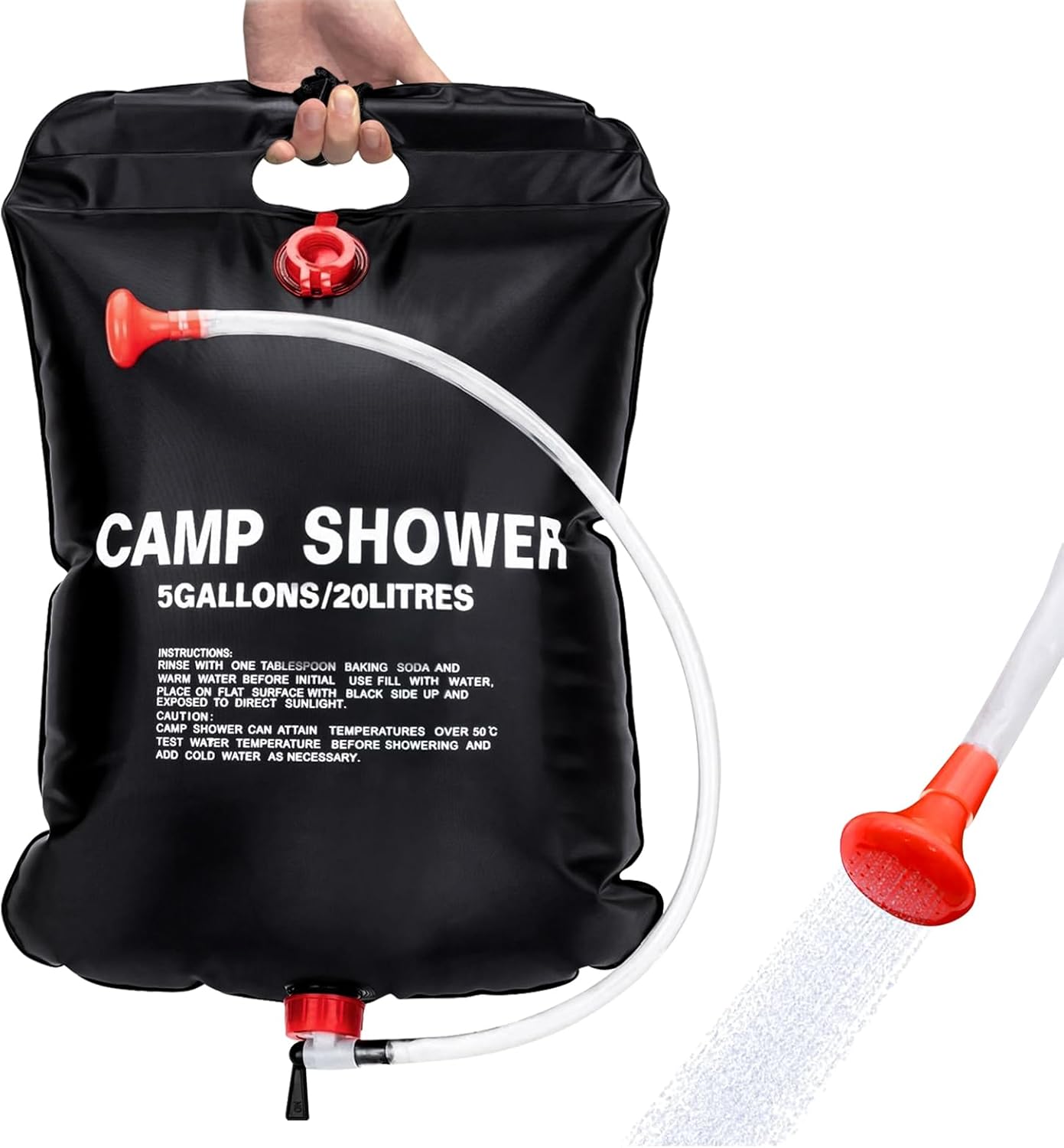 Solar-Powered Luxury Camp Shower | Portable Hot Water Outdoor Shower Bag