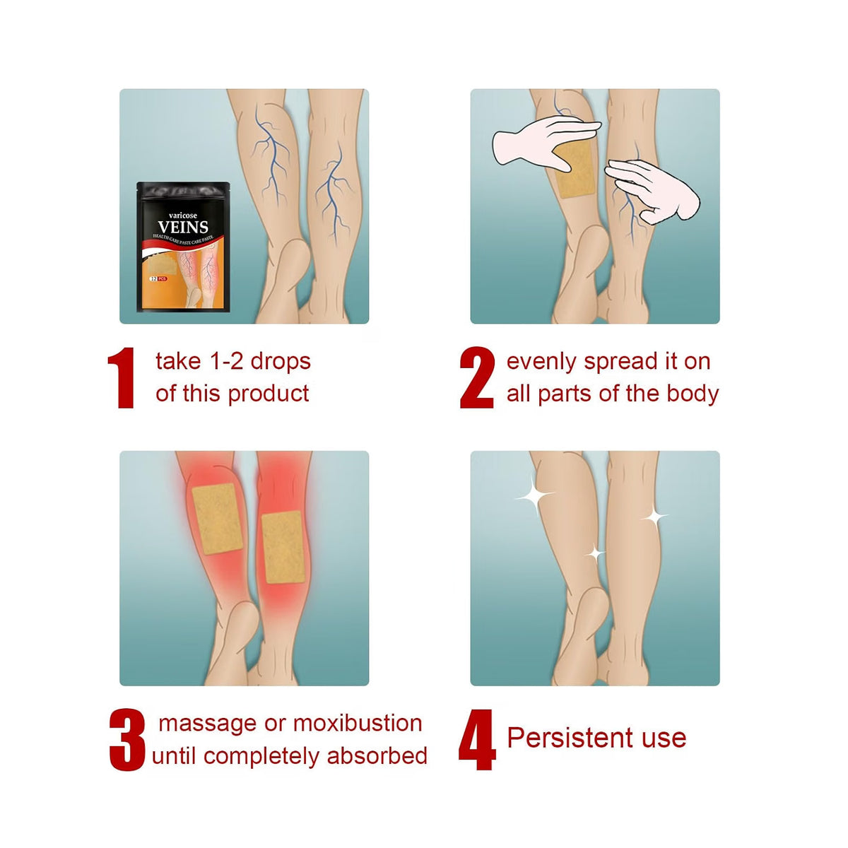 Adhesive Leg Care Patches – 2 Boxes