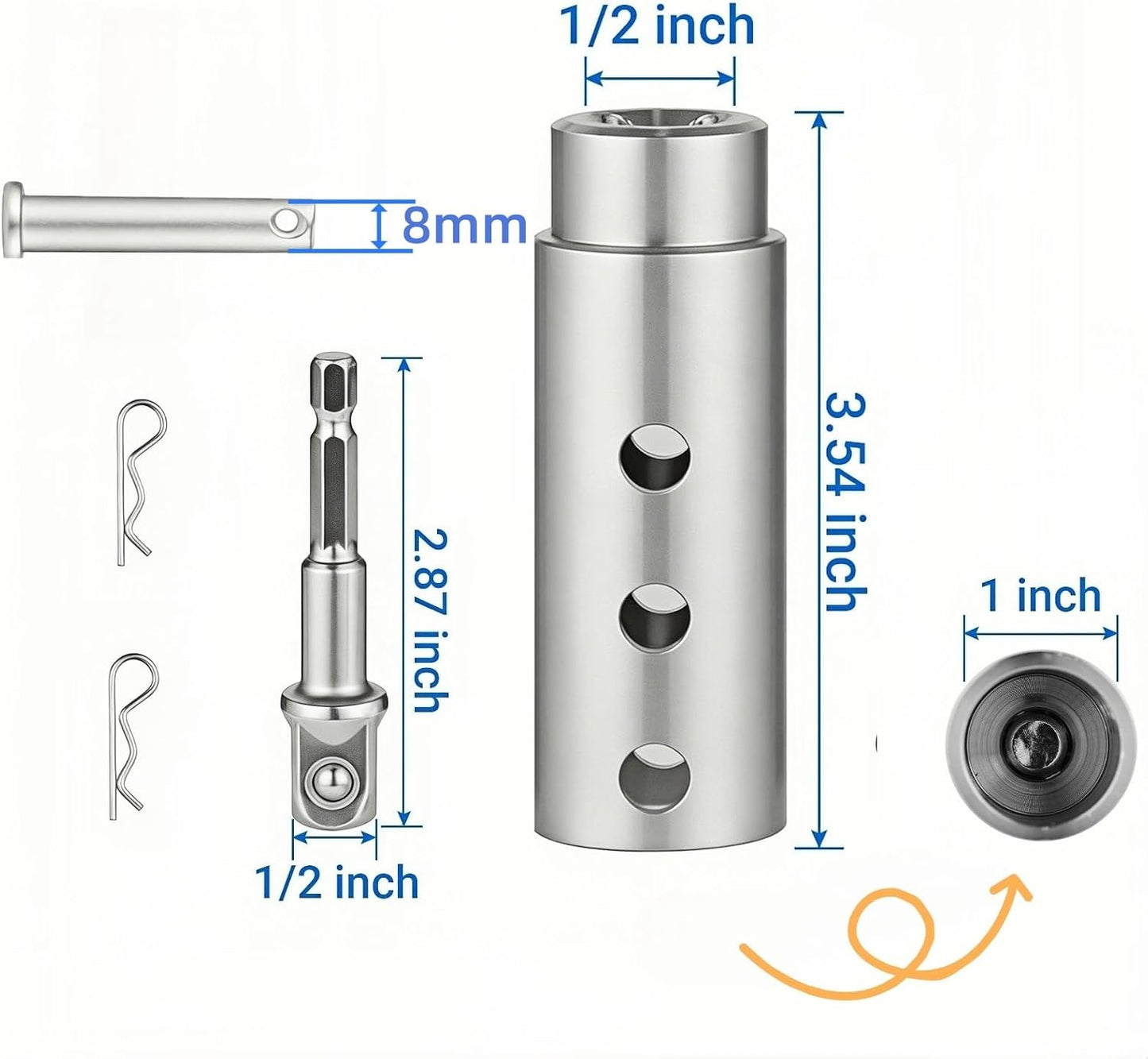 Trailer Jack Electric Drill Adapter Set