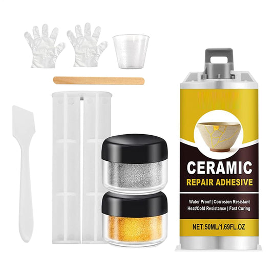 Gold Ceramic Repair Kit for Glass, Porcelain & Figurines