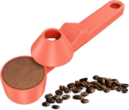 Coffee Scoop with Funnel – 2 Tbsp Measuring Spoon for Reusable K Cups