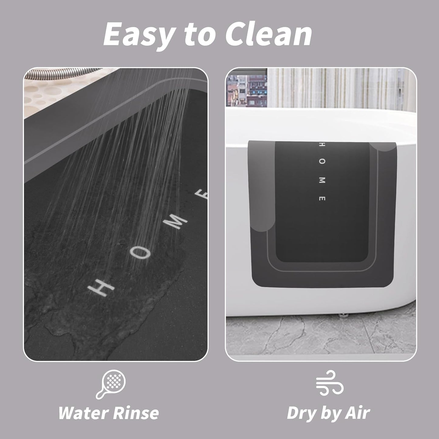 Non-Slip Diatomite Mats 3-Piece Set