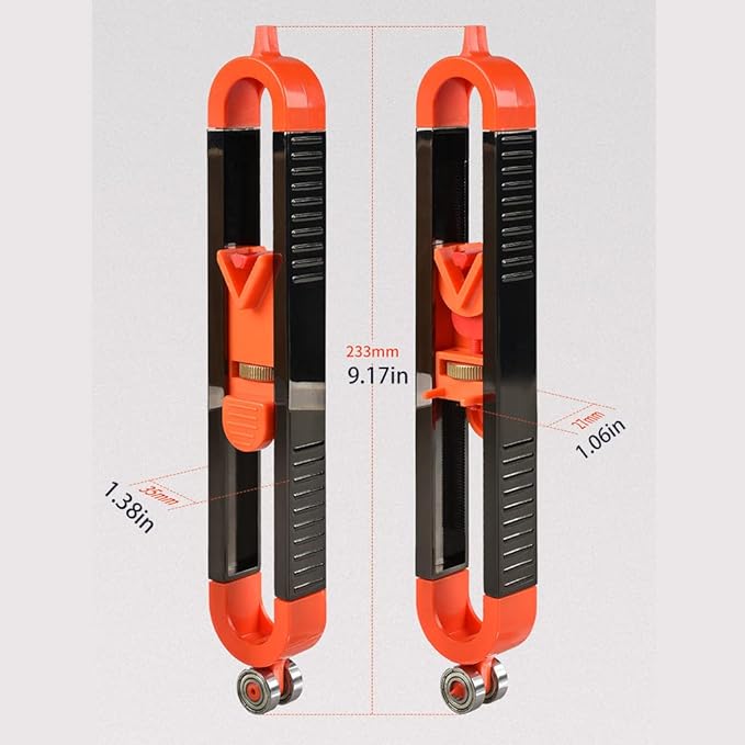 Precise Contour Scribe Tool with Lock for Pencil