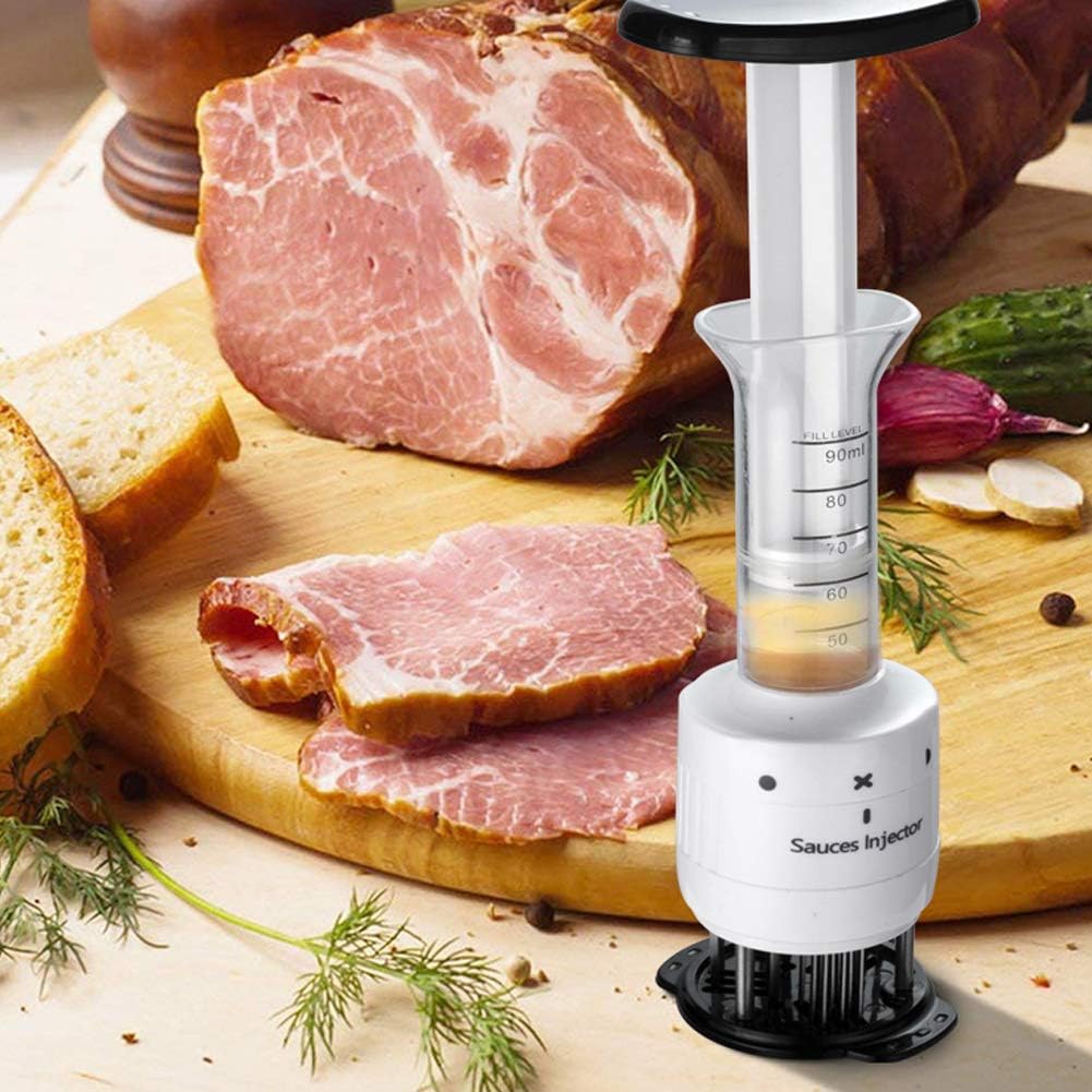 Meat Tenderizer and Marinade Injector for BBQ Preparation