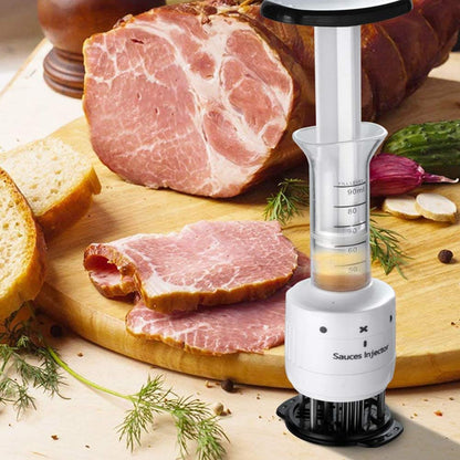 Meat Tenderizer and Marinade Injector for BBQ Preparation