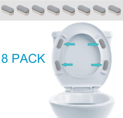 8 Pcs Universal Toilet Seat Bumpers for Bidet