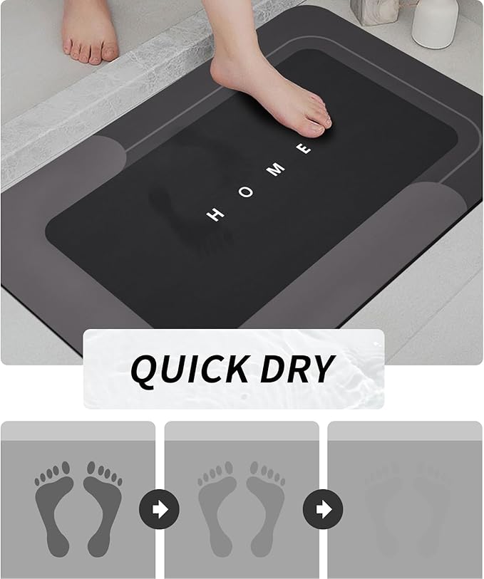 Non-Slip Diatomite Mats 3-Piece Set