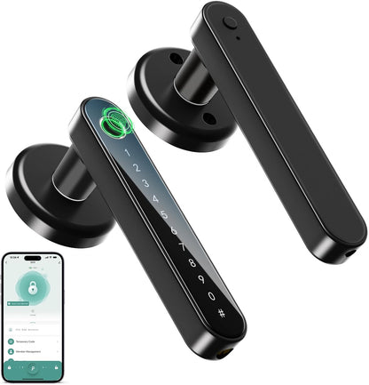 Fingerprint Smart Door Lock with Keypad & Handle
