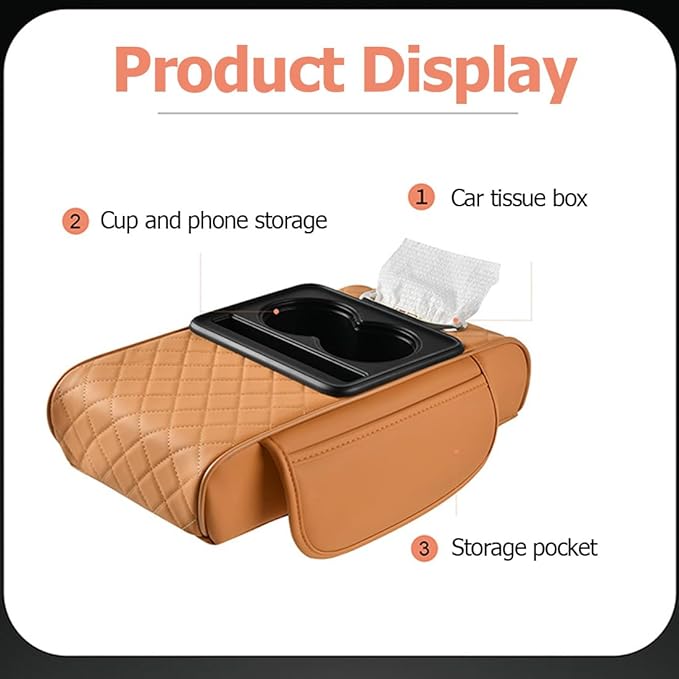 4-in-1 Car Armrest Cushion