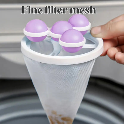 🔥 Flash Sale: 50% OFF – Pet Hair & Lint Catcher – Reusable Floating Filter Bag – 5-Pack