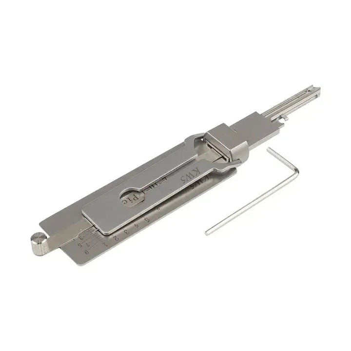Stainless Steel Key Decoder Tool for Locksmith Training & Educational Use