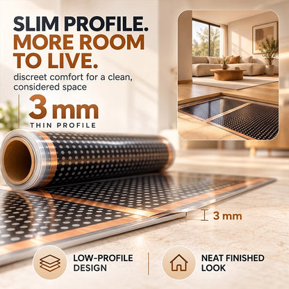 Graphene Electric Heating Mat Set — 50 × 100 cm