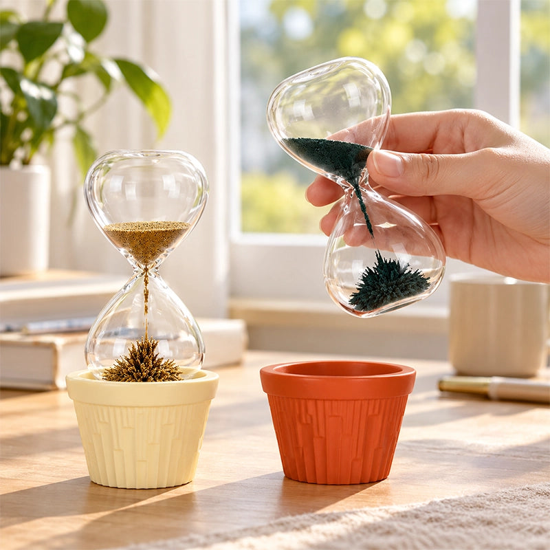 Magnetic Sand Hourglass Planter Ornament